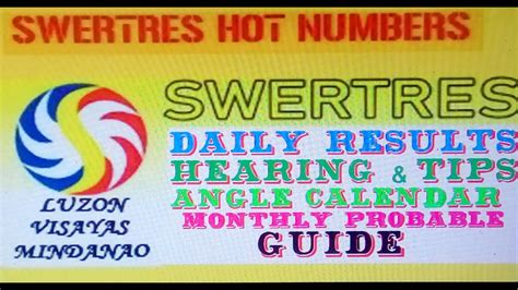 swertres hot numbers